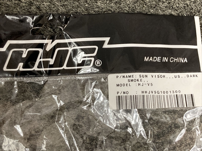 NEW GENUINE HJC HHJV5G1001300 HELMET SUN VISOR HJ-05 DARK SMOKE