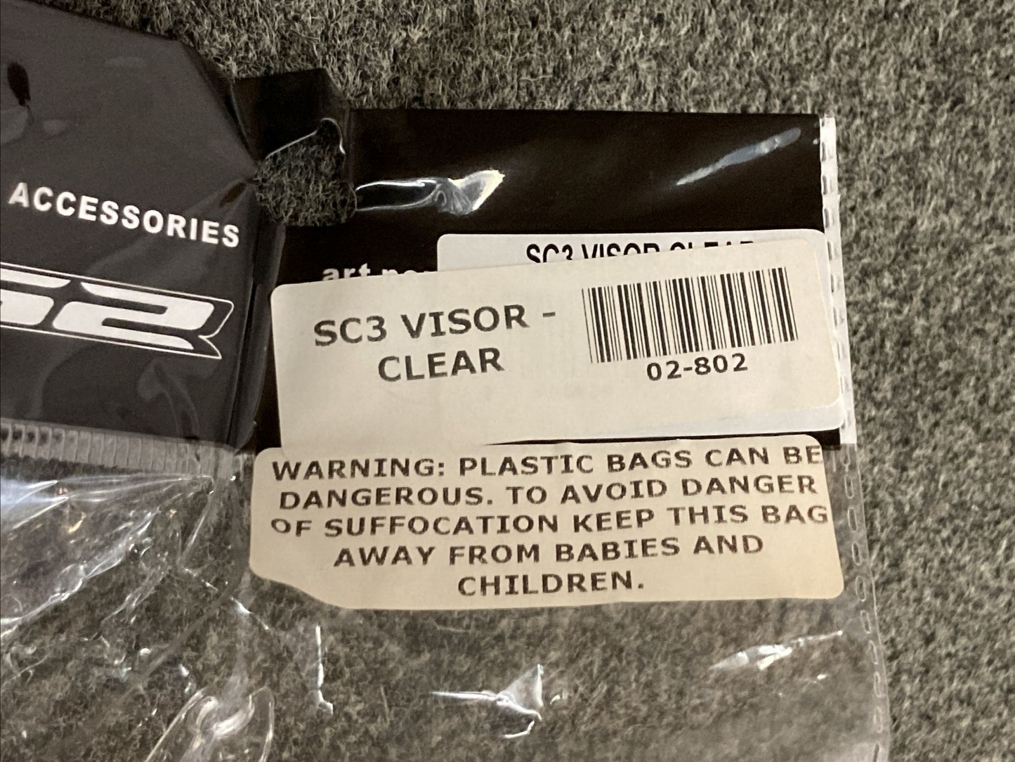 NEW LS2 SC3 02-802 HELMET VISOR INNER SHIELD CLEAR