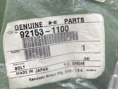NEW KAWASAKI 92153-1100 BOLT, BUNGEE CORD HOOK
