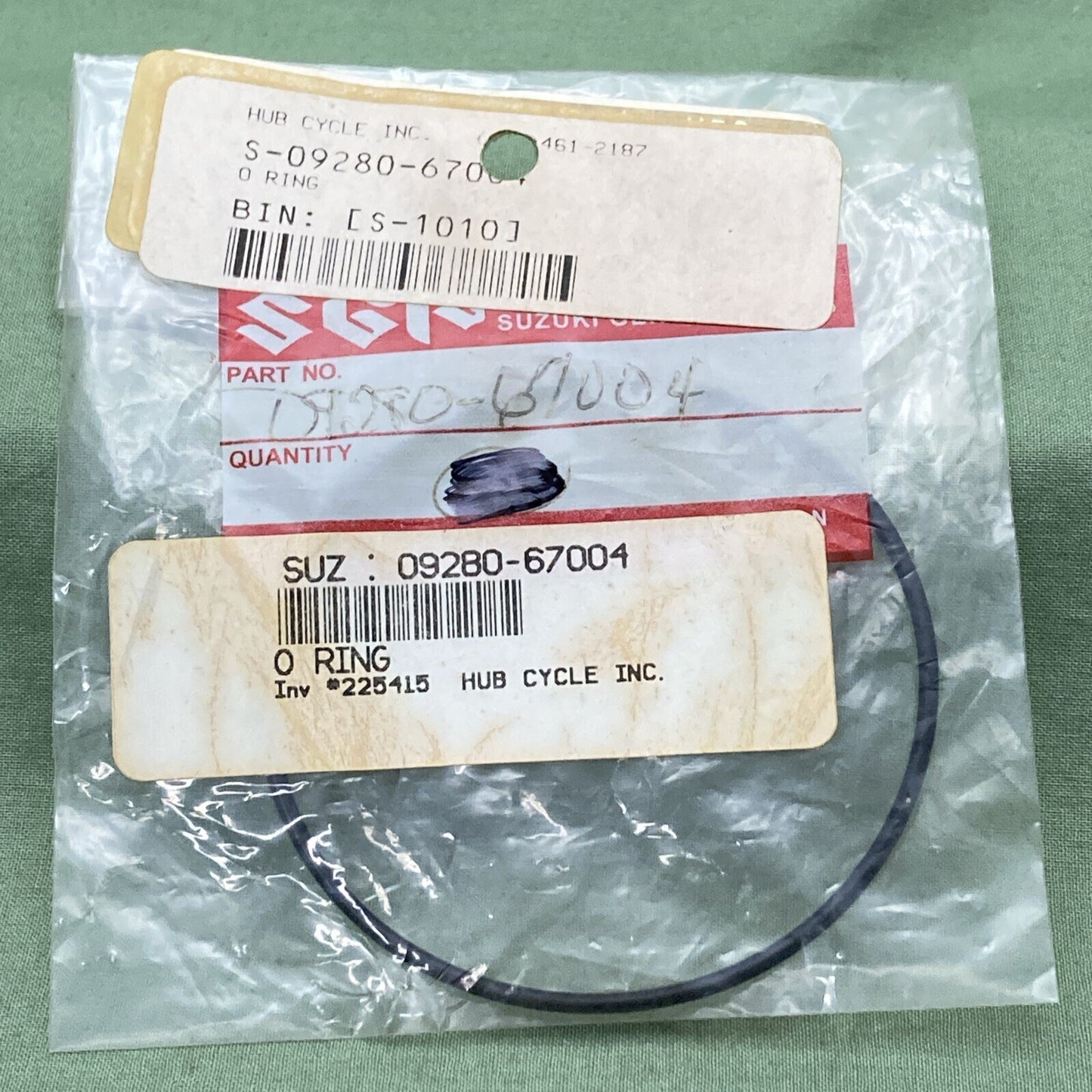 NEW GENUINE SUZUKI 09280-67004 SECONDARY DRIVE GEAR O Ring