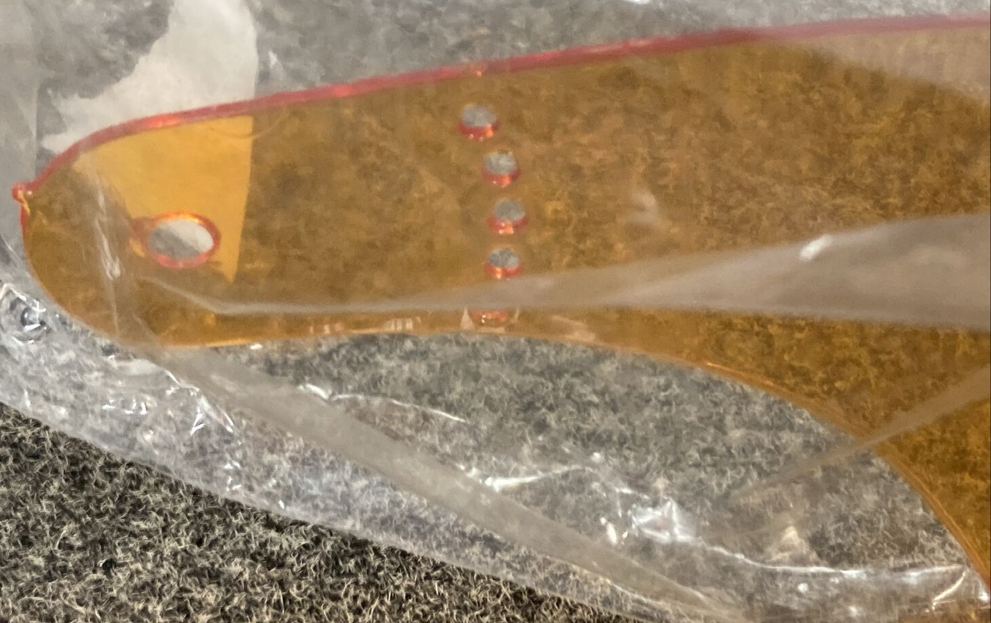 NEW HJC HHJV4G1000300 HELMET SUN VISOR SHIELD AMBER ORANGE HJ-V4