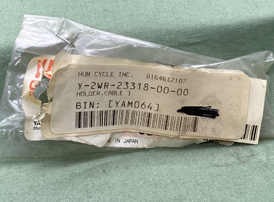 NEW GENUINE YAMAHA 2WR-23318-00-00 FRONT FORK Holder, Cable 1