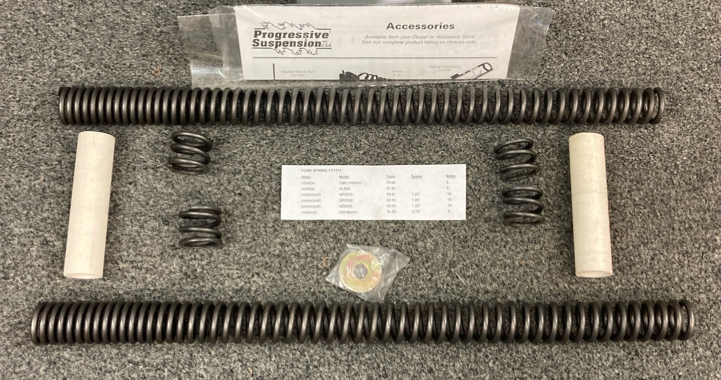 NEW GENUINE PROGRESSIVE SUSPENSION 10-1556 Drop-in Fork Lowering Kit
