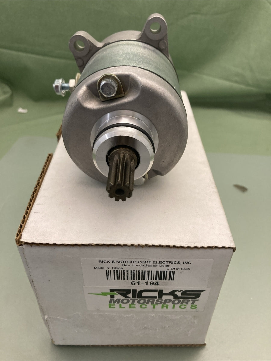 NEW GENUINE RICK'S MOTORSPORT ELECTRICS 61-194 STARTER FOR HONDA
