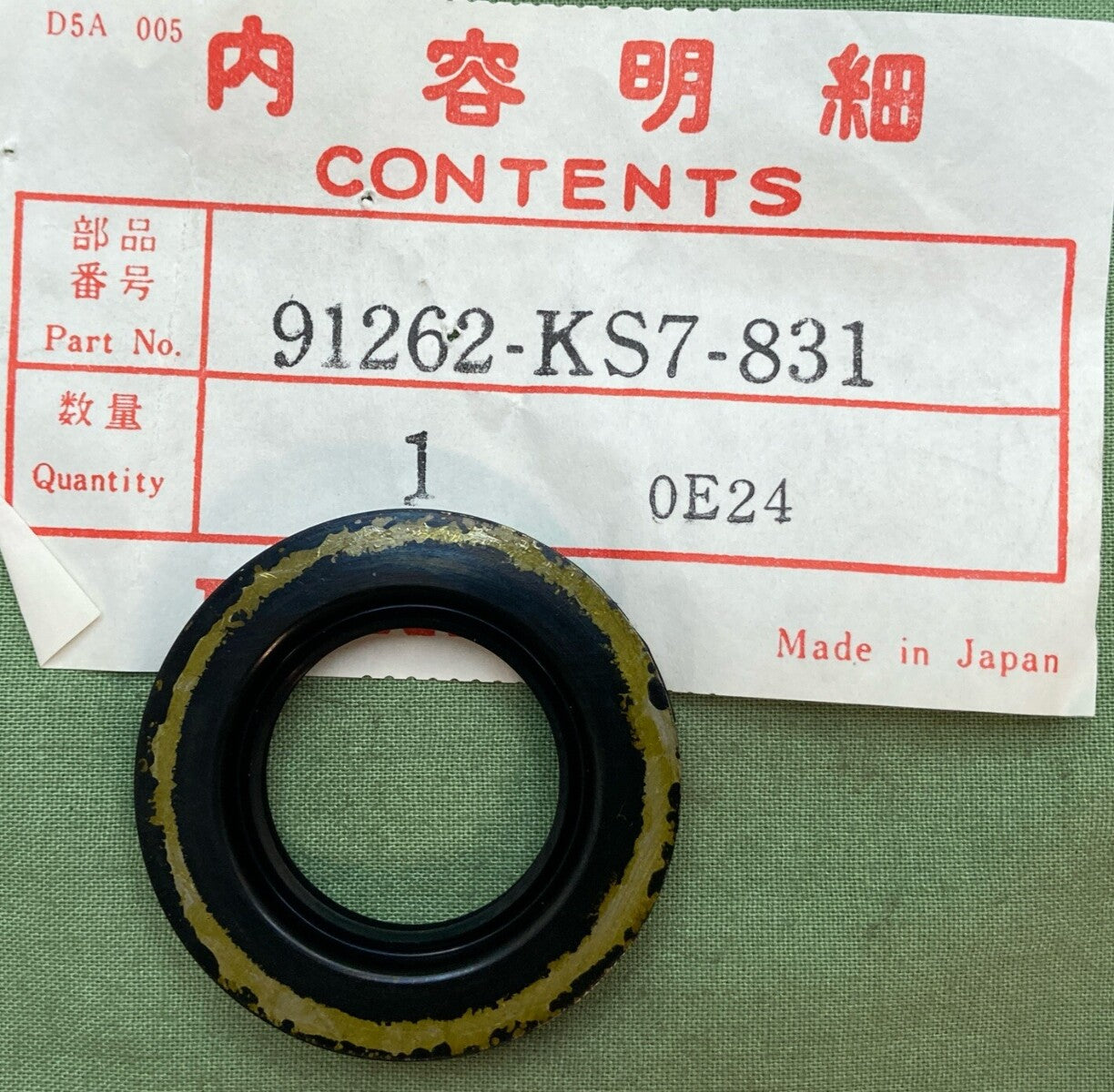 NEW GENUINE HONDA 91262-KS7-831 DUST SEAL (22X30X5)