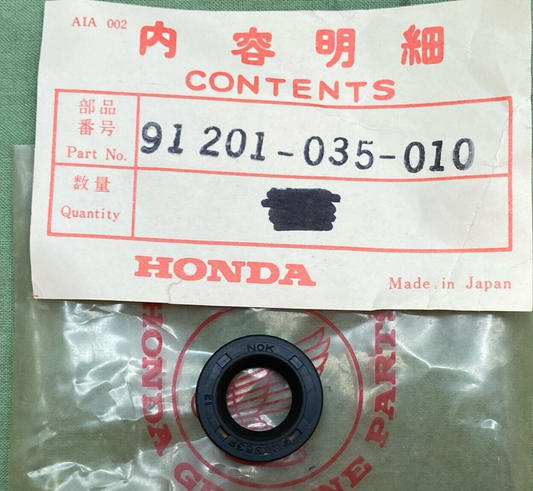 QTY 2 NEW GENUINE HONDA 91201-035-010 OIL SEAL (12X21X4)