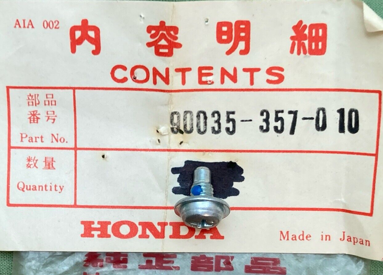 NEW GENUINE HONDA 90035-357-010 BOLT, SPECIAL (5MM)