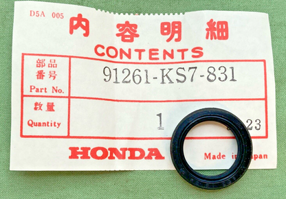 NEW GENUINE HONDA 91261-KS7-831 DUST SEAL (18X25X5)