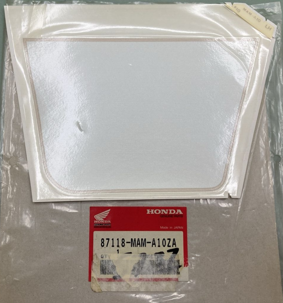 NEW GENUINE HONDA 87118-MAM-A10ZA Stripe, Left Saddlebag (Glacier White Pearl)