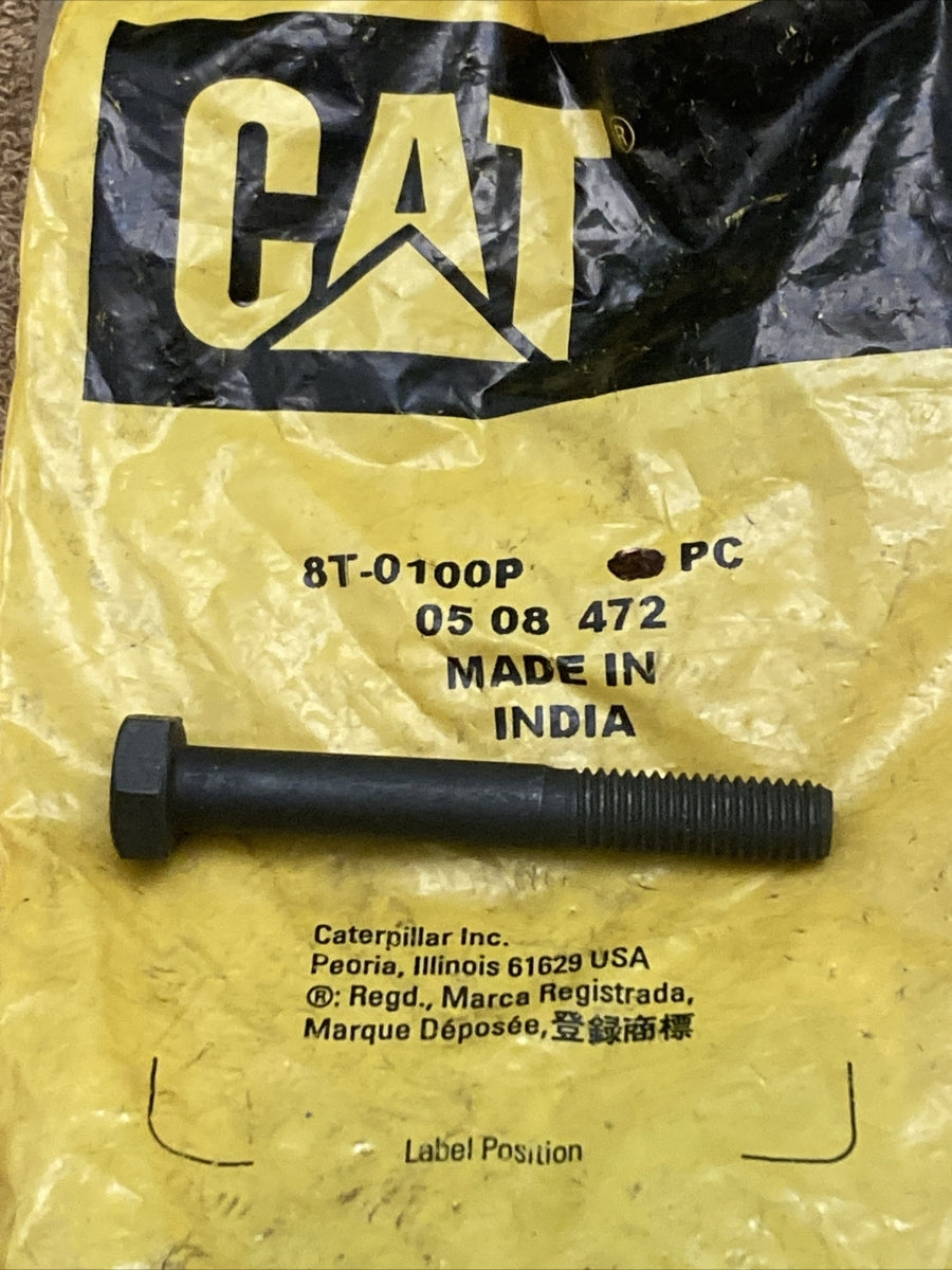 QTY 2 NEW GENUINE CATEPILLAR 8T-0100P BOLT