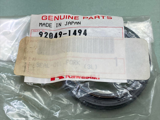 NEW GENUINE KAWASAKI 92049-1494 OIL SEAL, FORK OUTER TUBE