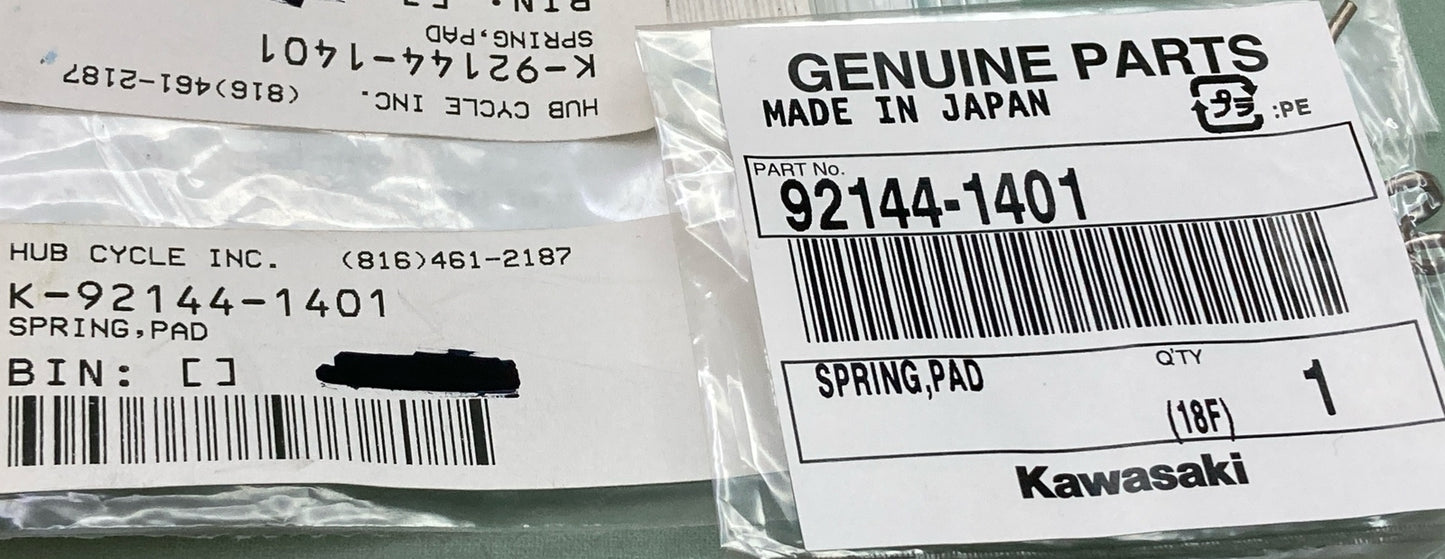 NEW GENUINE KAWASAKI 92144-1401 SPRING, PAD
