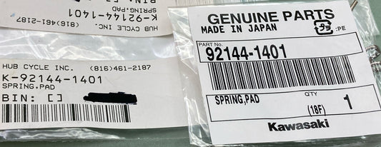 NEW GENUINE KAWASAKI 92144-1401 SPRING, PAD
