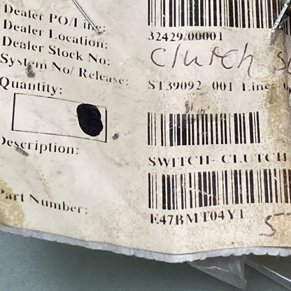 NEW GENUINE PETERBILT E47BMT04Y1 SWITCH-CLUTCH