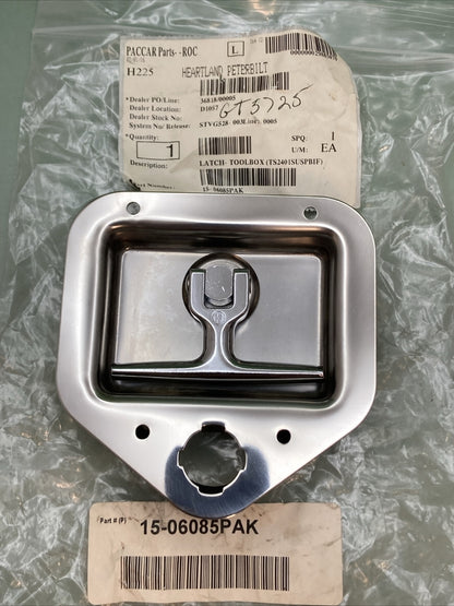 NEW GENUINE PETERBILT 15-06085PAK Latch-Toolbox