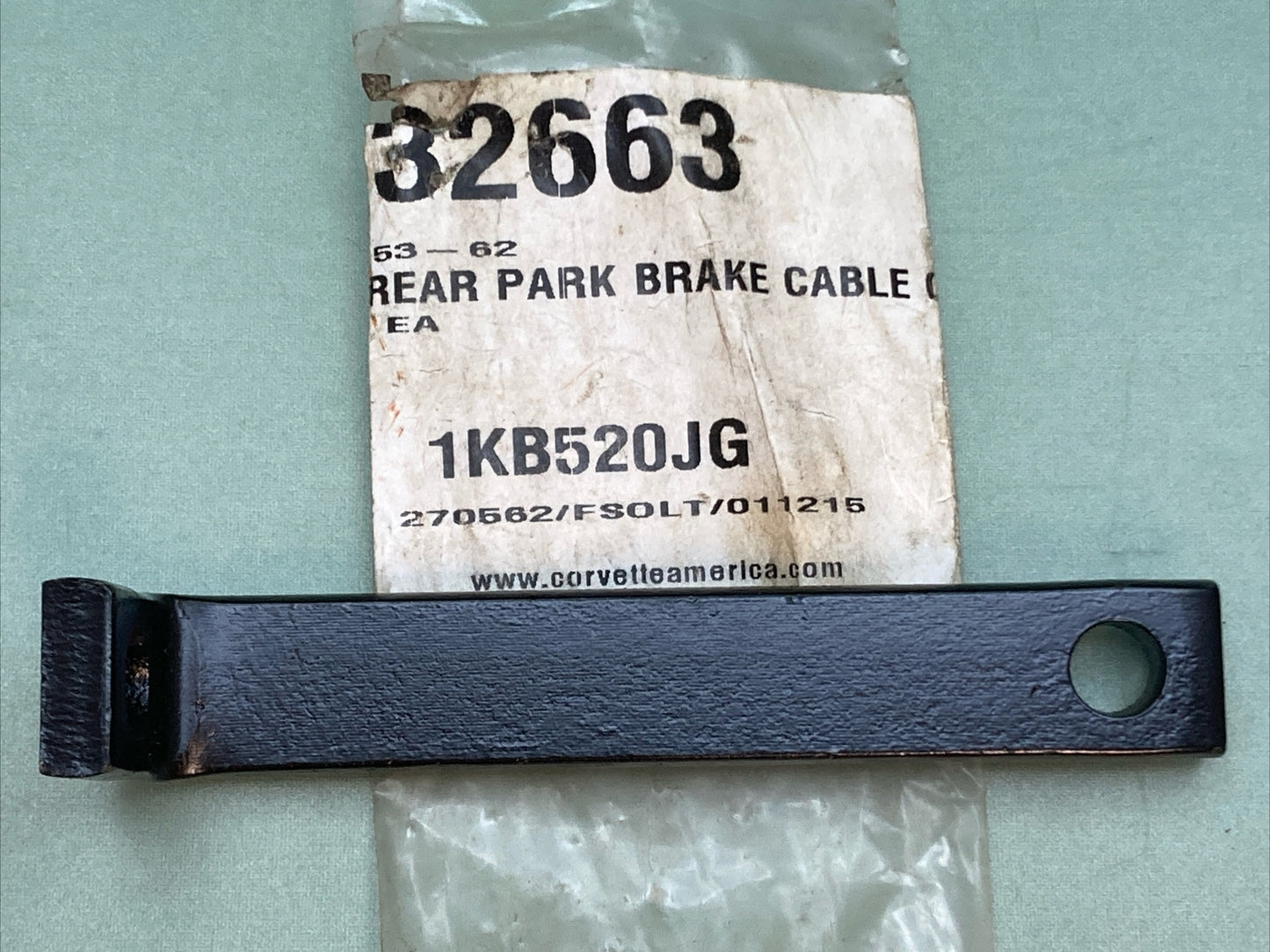 NEW GENUINE CORVETTE AMERICA 32663 REAR PARK BRAKE CABLE CNCTR CLEVIS 1953-62