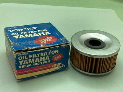 NEW REPLACES YAMAHA 21-8055 DORCY MOTORCYCLE OIL FILTER, XS360/400 TWIN
