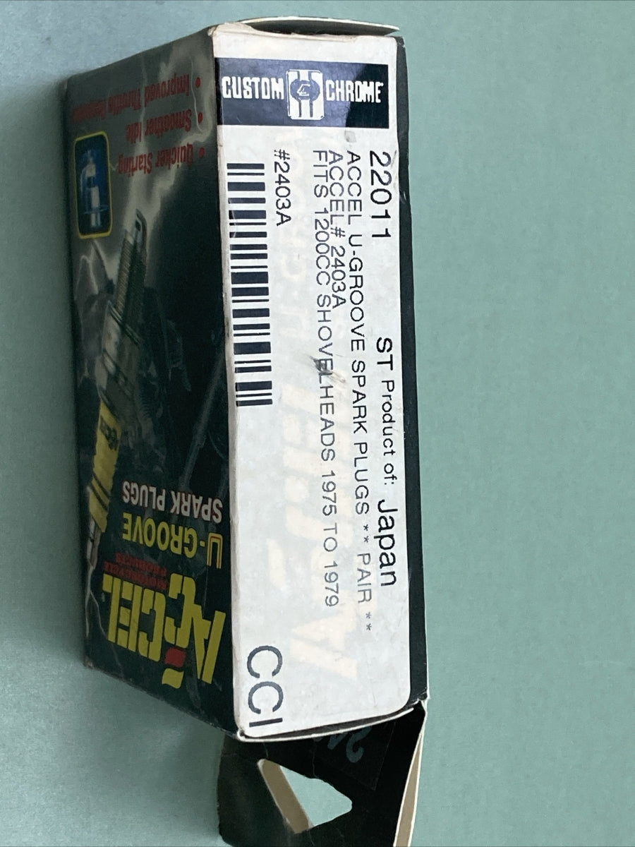 QTY 2 NEW ACCEL 2403A U-GROOVE SPARK PLUGS