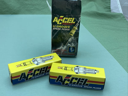 QTY 2 NEW ACCEL 2403A U-GROOVE SPARK PLUGS