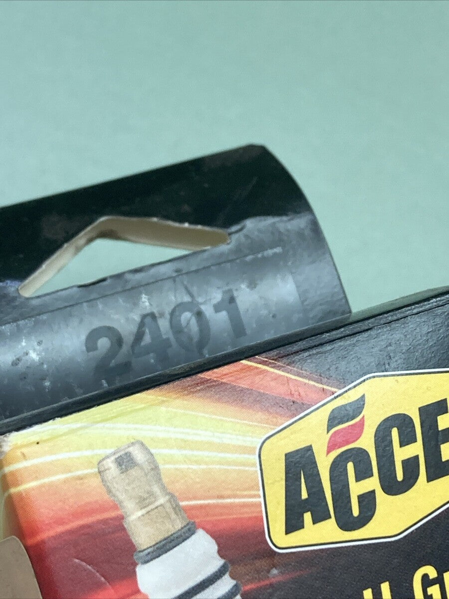 QTY 2 NEW ACCEL 2401 U-GROOVE SPARK PLUGS