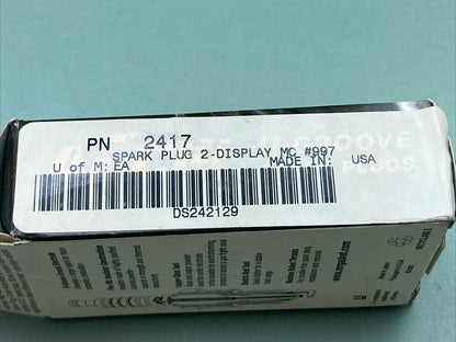 QTY 2 NEW ACCEL 2417 U-GROOVE SPARK PLUGS