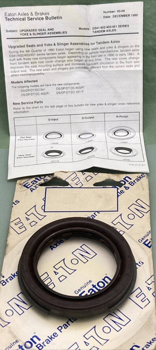 NEW GENUINE EATON 127720 OIL SEAL SUPERCEDES 119431
