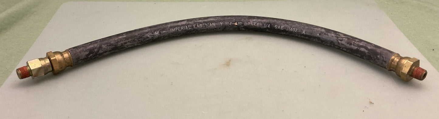 NEW GENUINE IMPERIAL EASTMAN J1402A AIR BRAKE HOSE ASSEMBLY 1/4" 16" LONG