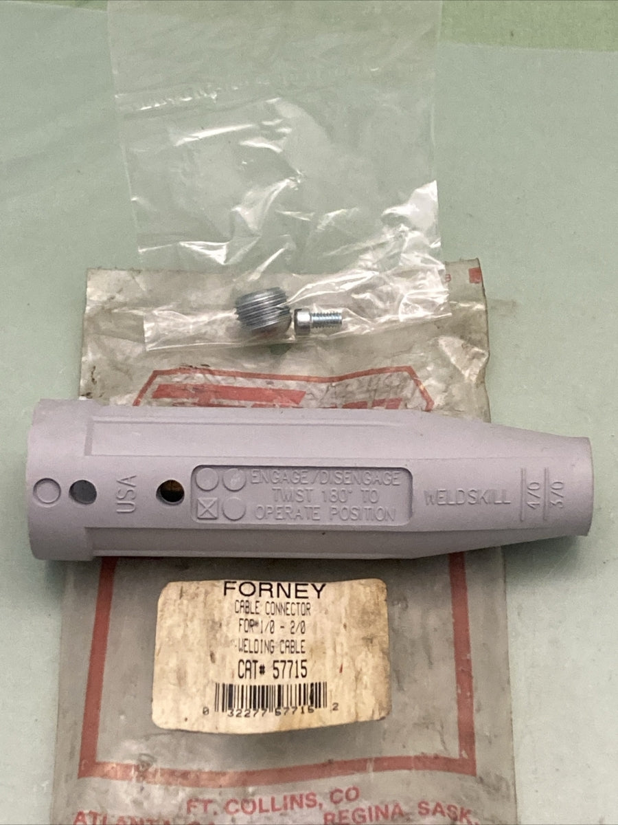 NEW GENUINE FORNEY 57715 CABLE CONNECTOR FOR 1/0-2/0 WELDING CABLE