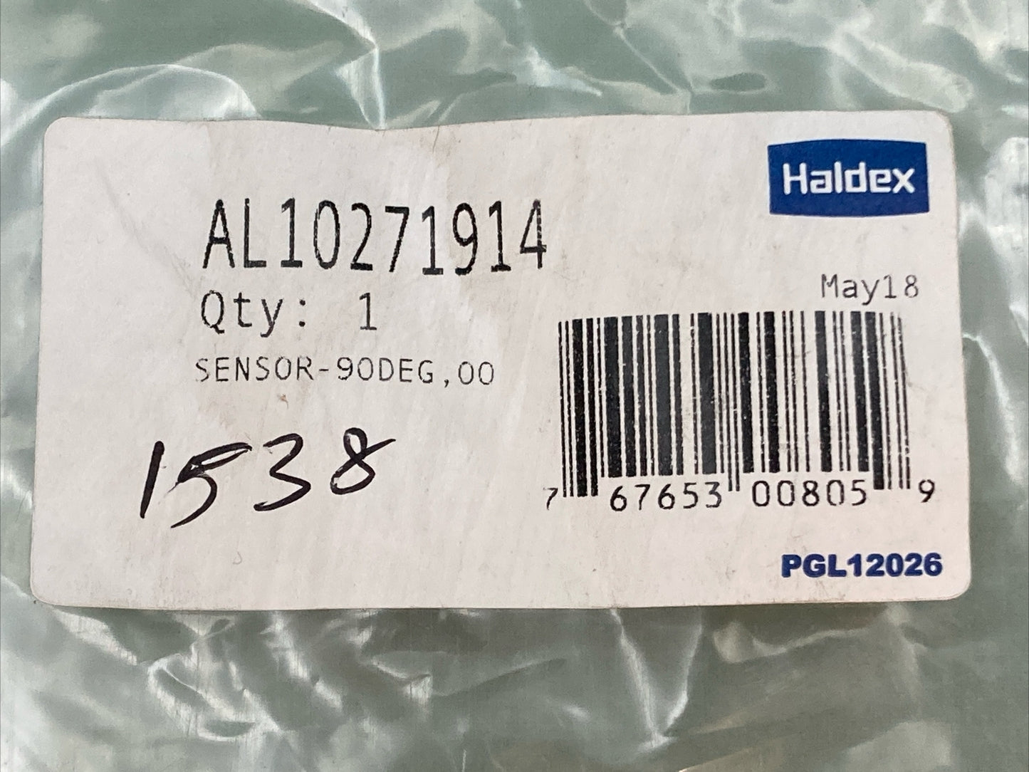NEW GENUINE HALDEX AL10271914 6.6' ABS Wheel Speed Sensor 90°