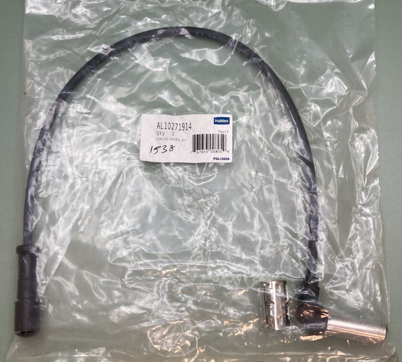 NEW GENUINE HALDEX AL10271914 6.6' ABS Wheel Speed Sensor 90°