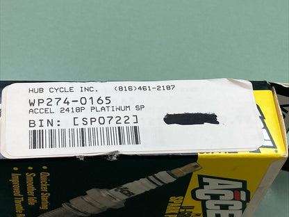 QTY 2 NEW ACCEL 2418P U-GROOVE SPARK PLUGS