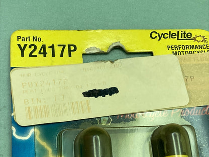 QTY 2 NEW ACCEL 2417P CYCLE LITE SPARK PLUGS