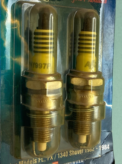 QTY 2 NEW ACCEL 2417P CYCLE LITE SPARK PLUGS