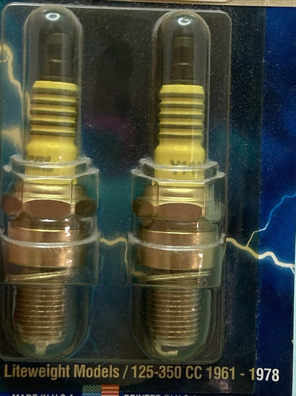 QTY 2 NEW ACCEL 2407P CYCLE LITE SPARK PLUGS