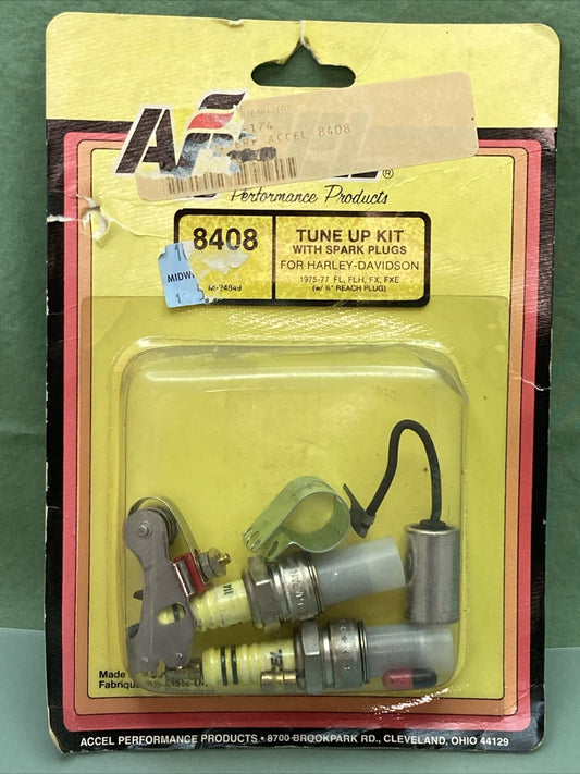 NEW ACCEL 8408 TUNE UP KIT WITH SPARK PLUGS FOR HARLEY DAVIDSON M-24849