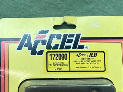 NEW ACCEL 172090 CUSTOM-FIT 8.8MM SILICONE WIRE SET GRAPHITE RFI SUPP. M-37342
