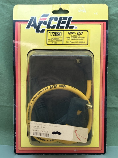 NEW ACCEL 172090 CUSTOM-FIT 8.8MM SILICONE WIRE SET GRAPHITE RFI SUPP. M-37342