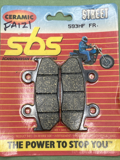 NEW SBS 593HF StreetExcel CERAMIC Brake Pads FRONT HONDA