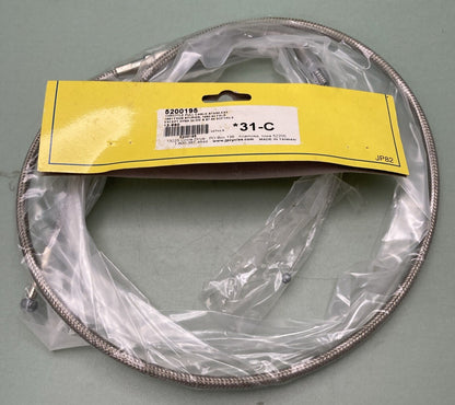 NEW GENUINE J&P CYCLES 13-960 THROTTLE PULL CABLE STAINLESS