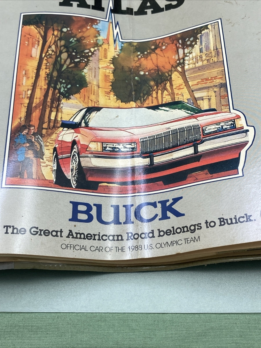 BUICK THE GREAT AMERICAN ROAD ATLAS 1988