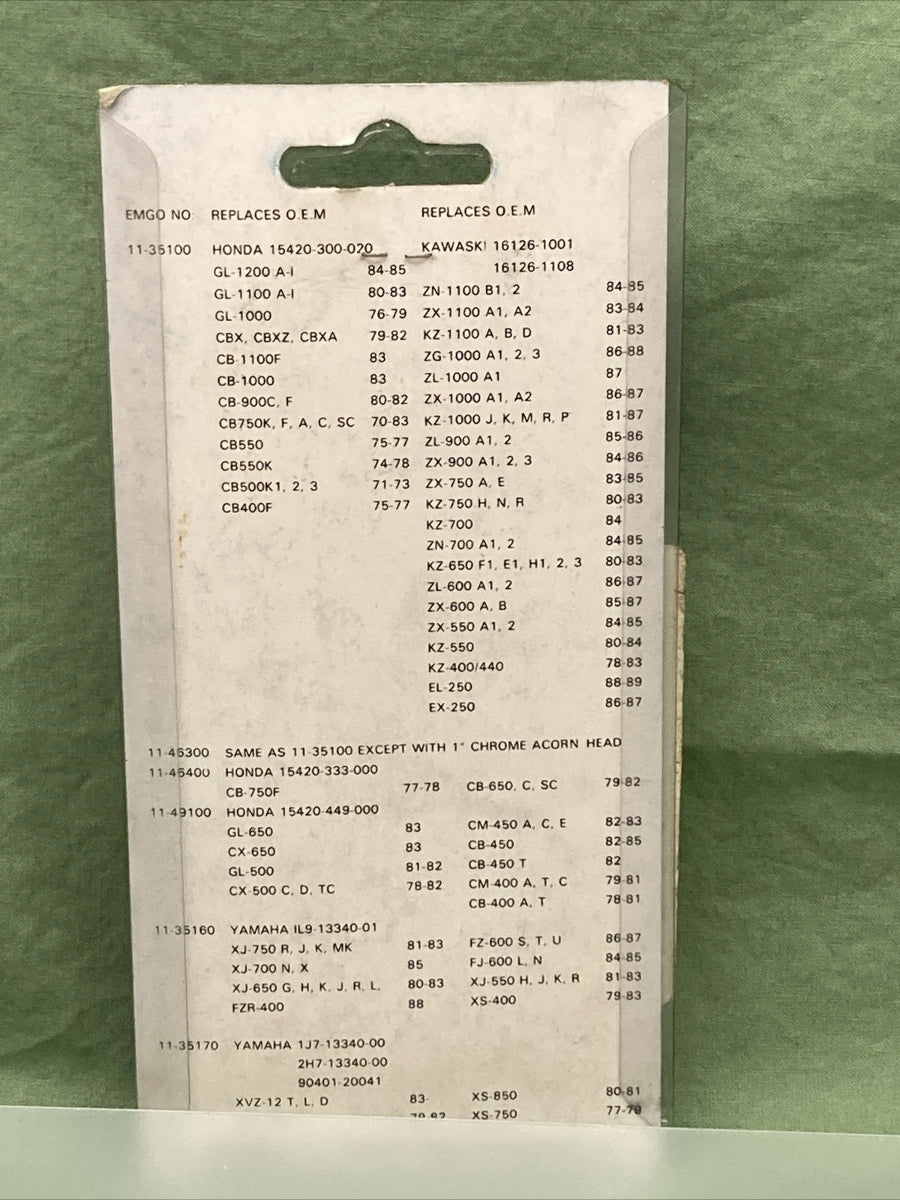 NEW EMGO 11-49100 REPLACES HONDA 15420-449-000 OIL FILTER BOLT