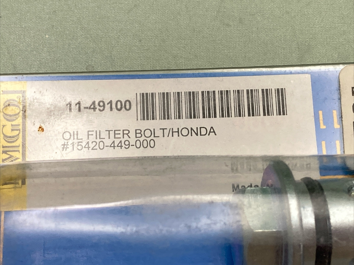 NEW EMGO 11-49100 REPLACES HONDA 15420-449-000 OIL FILTER BOLT