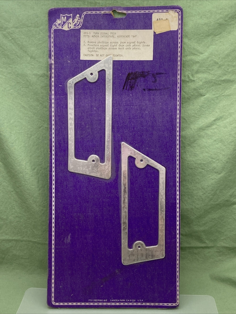 MC ENTERPRISES 495-5 TURN SIGNAL TRIM REPLACES HONDA INTERSTATE, ASPENCADE "84"