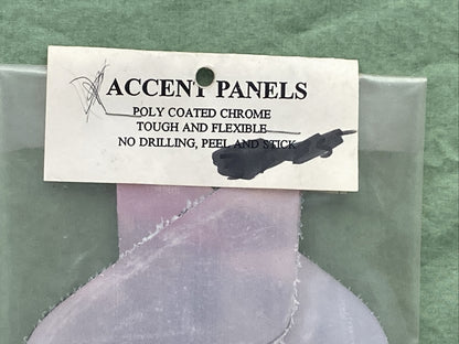NEW ADD ON INCORPORATED SADDLEBAG/TRUNK POLY CHROME ACCENT PANEL LOT