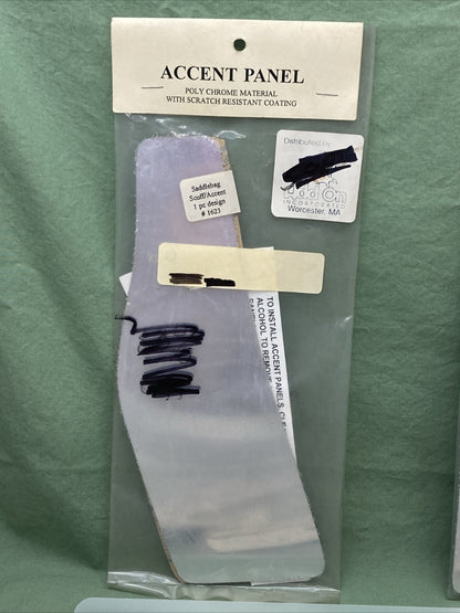 NEW ADD ON INCORPORATED SADDLEBAG/TRUNK POLY CHROME ACCENT PANEL LOT