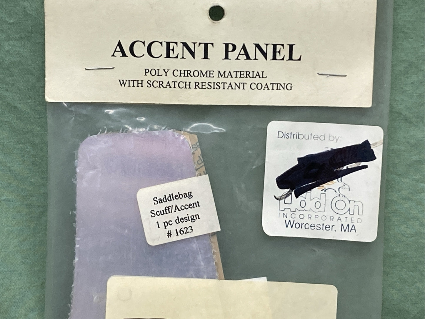 NEW ADD ON INCORPORATED SADDLEBAG/TRUNK POLY CHROME ACCENT PANEL LOT