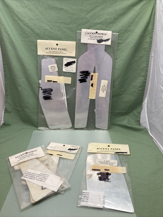 NEW ADD ON INCORPORATED SADDLEBAG/TRUNK POLY CHROME ACCENT PANEL LOT