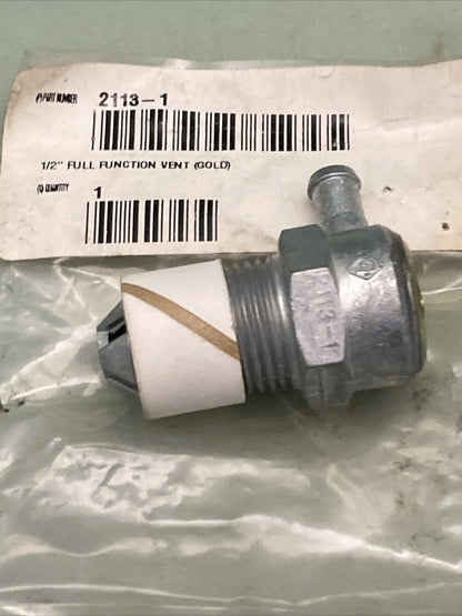 NEW REPLACES PACCAR 2113-1 1/2" FUEL TANK VENT PROCEDING 2115-01