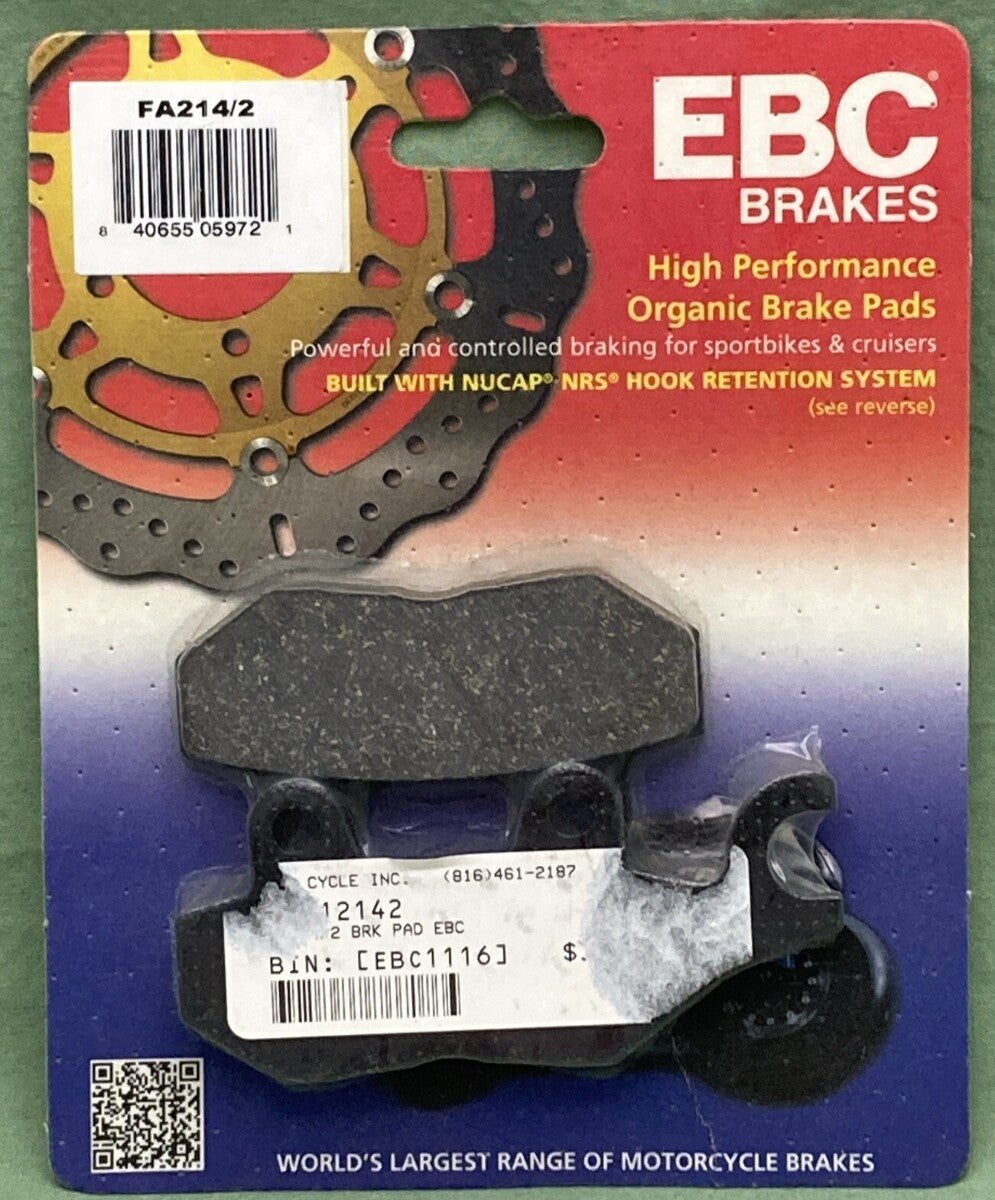 NEW EBC BRAKES FA214 HIGH PERFORMANCE Organic Rear Brake Pads