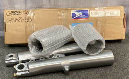 NEW SHOWA FOR HARLEY DAVIDSON G5B3-70 G5B3-50 FORK SLIDERS WITH CANS